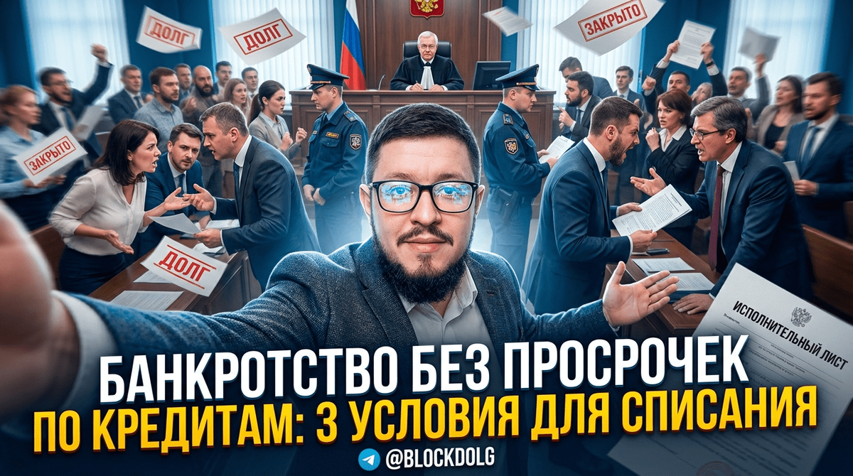    3 условия для списания долгов без просрочек по кредитам Максим