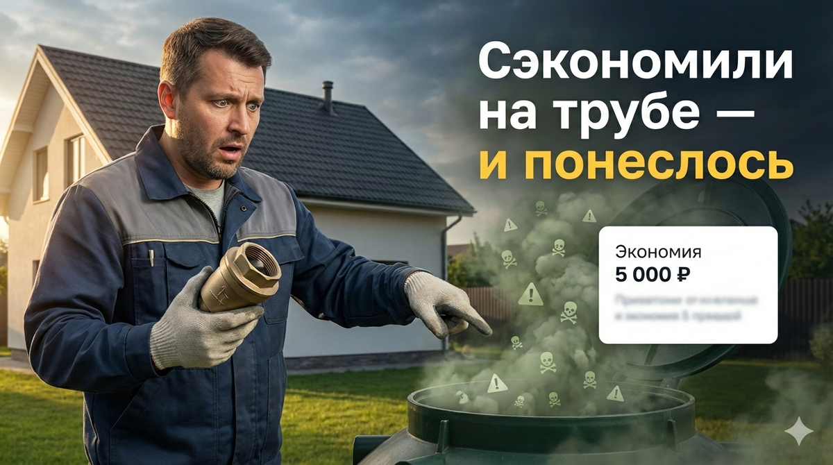 "Пахнет из септика? Как одна экономия на вентиляции обернулась зловонием и крупным ремонтом"
