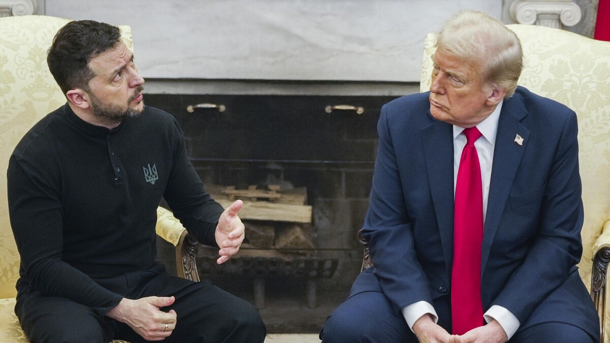 © AP Photo / Mystyslav Chernov
Дональд Трамп и Владимир Зеленский . Архивное фото