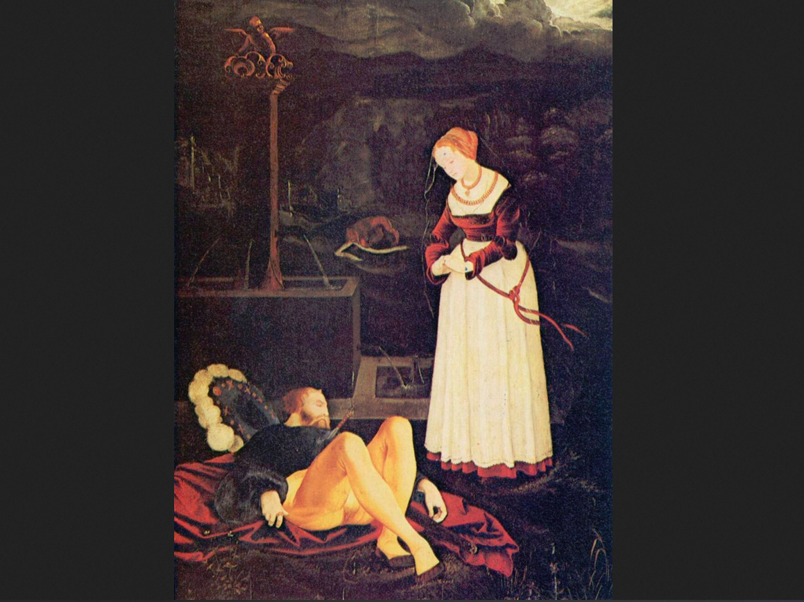Ханс Бальдунг. "Пирам и Фисба", 1530—1531.