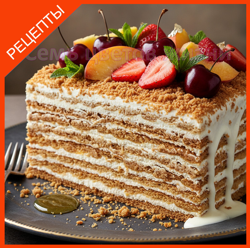 Легко и просто. Медовик за 30минут