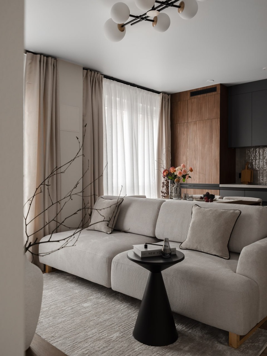 Диван — Divan.ru. Хоумстейджинг — Ирина Белякова, дизайн — Ольга Мирзабаева.