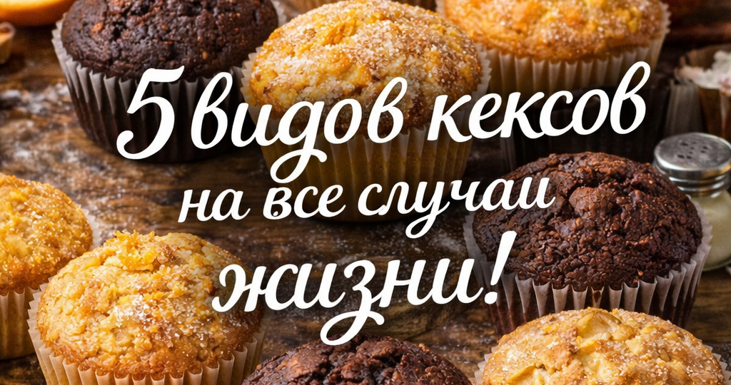 5 видов кексов на все случаи жзни.