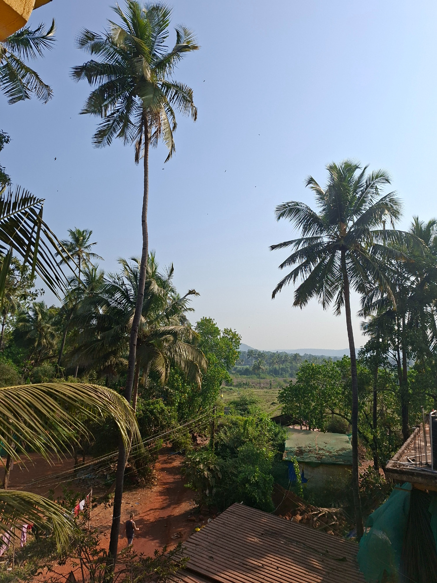 Вид с третьего этажа гостевого дома 