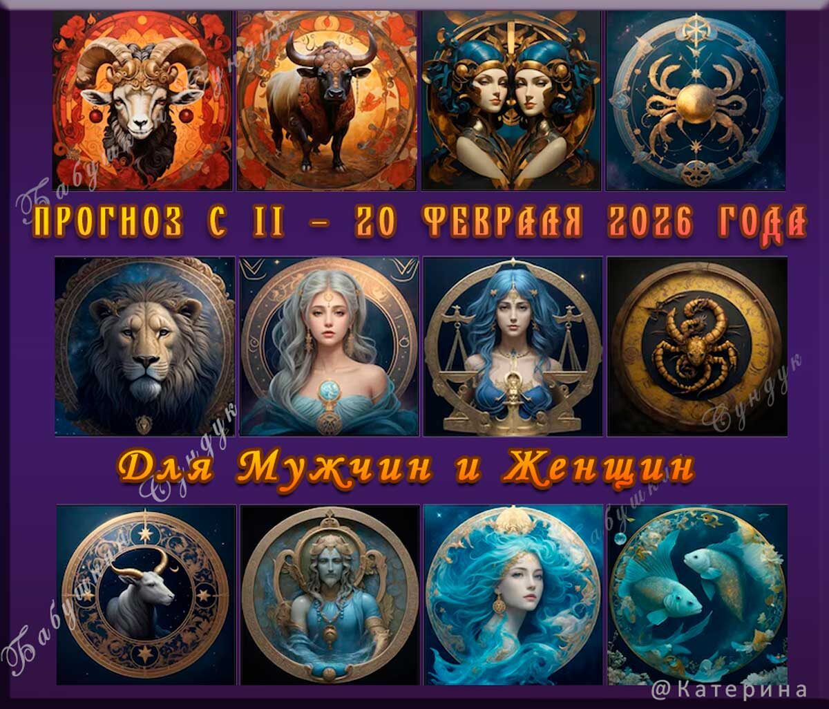 Гороскоп по знакам Зодиака (11–20 февраля 2026)