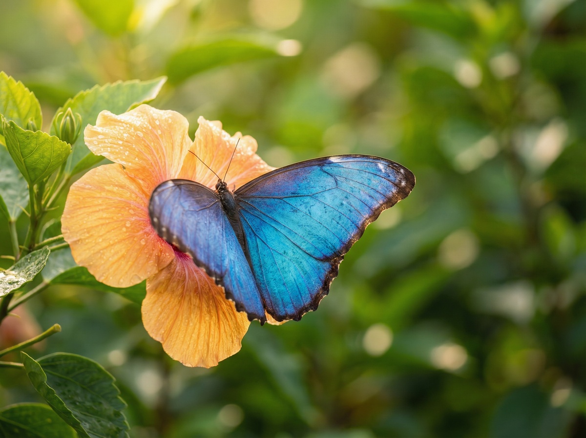 Бабочка не планирует момент — она в нём.