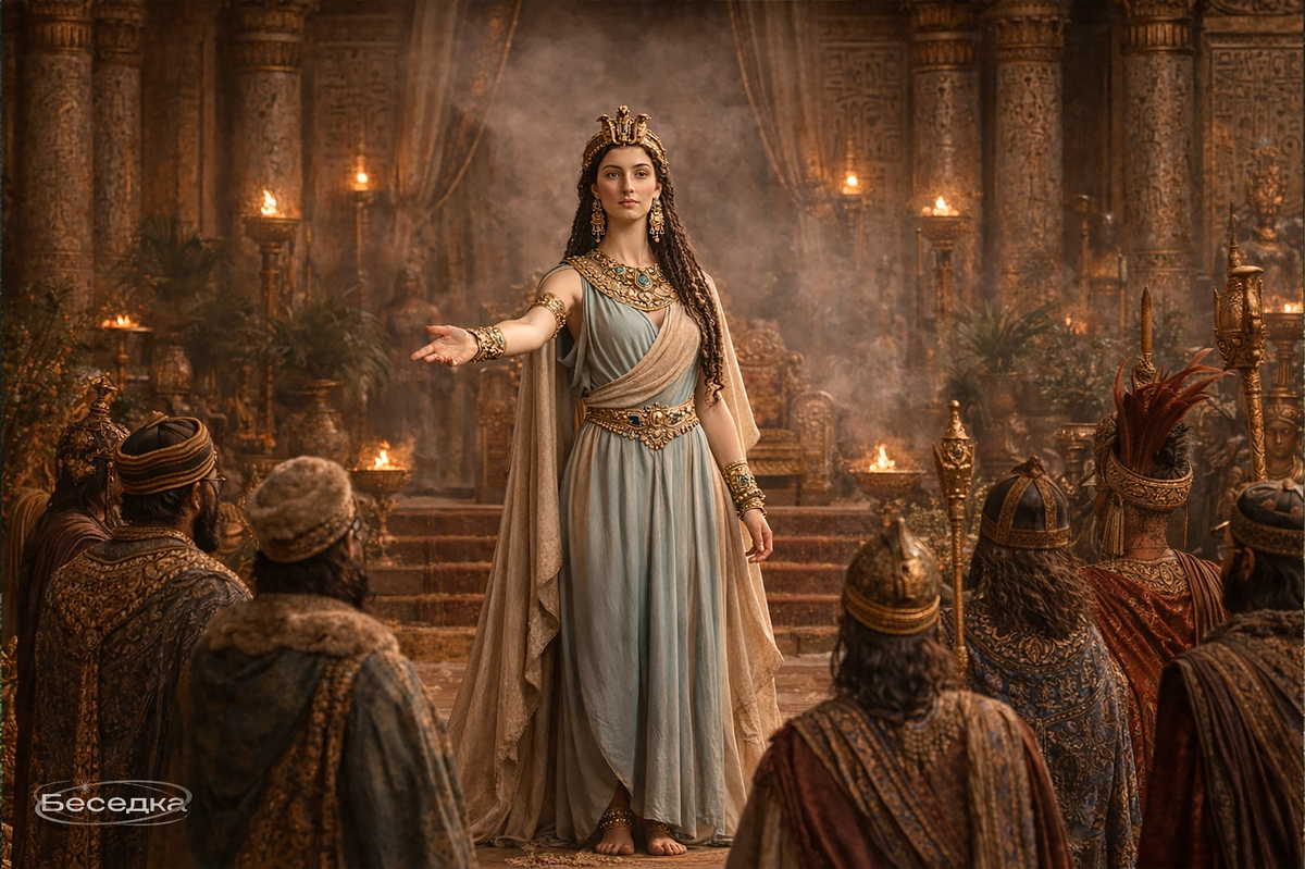 Клепатра спокойно могла общаться с послами без переводчика. 