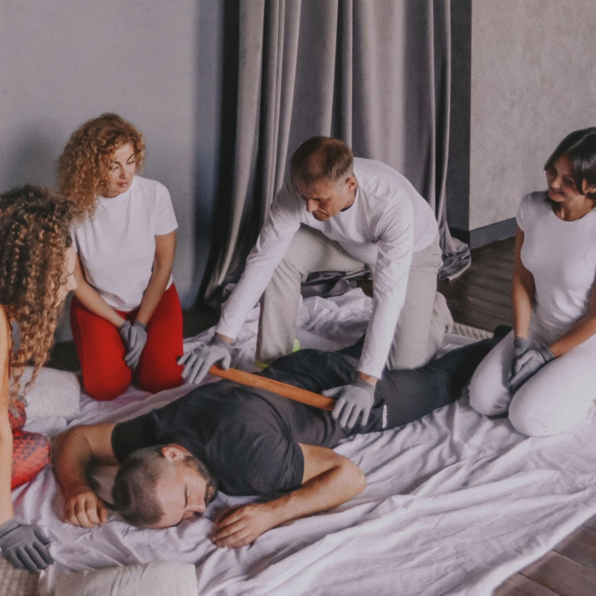 Японский, Креольский и Славянский массаж вениками, палочками, скалкой