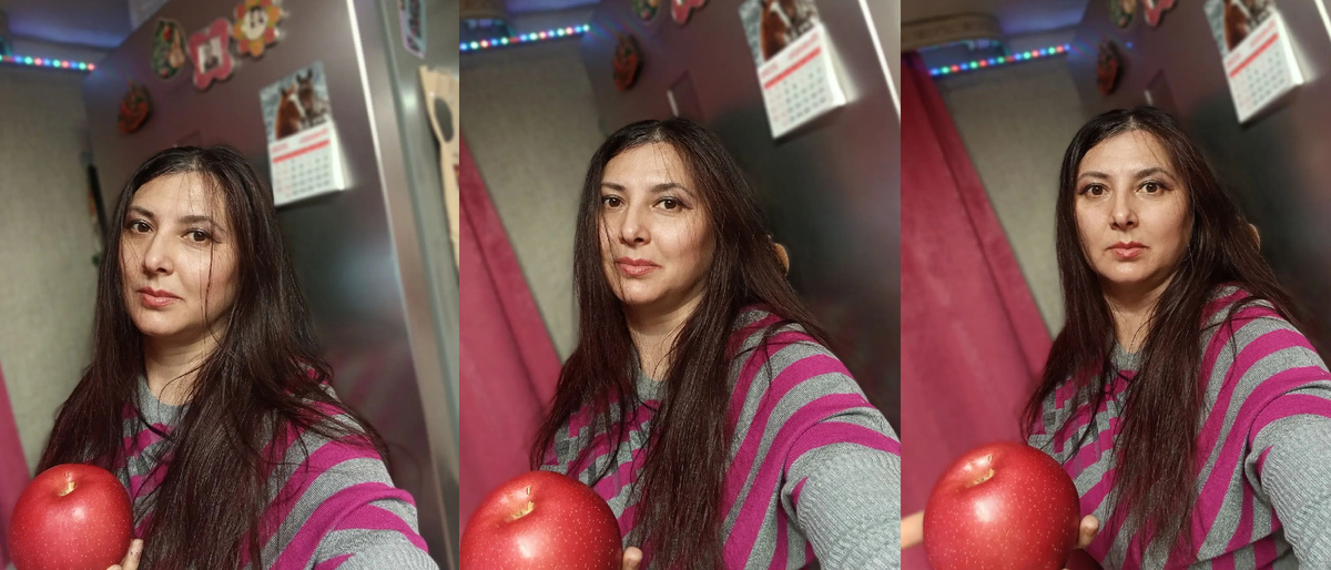 Ой, вот и попроси мужа слепить три фото в одну картнику, но Штоб вошло в экран как надА )) Ага... Сказал, что "мало вводных данных и чёткой инструкции не было" 😅 ))