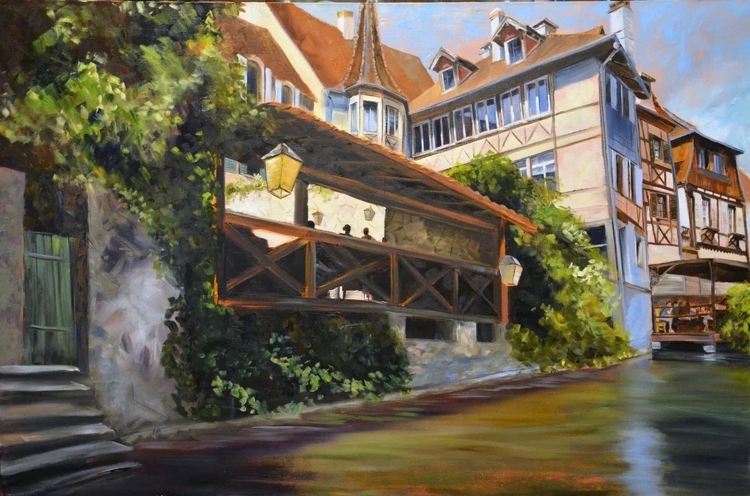 О.Шарапова. Вдвоем в Кольмаре. Х/м. 2025г.