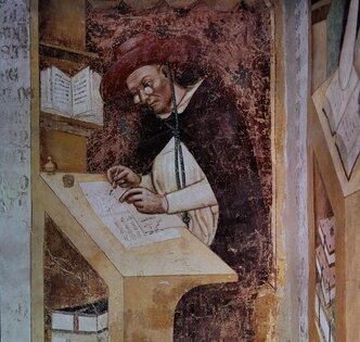 Томаззо да Модена. Портрет кардинала Хью де Сен-Шера. 1352 год