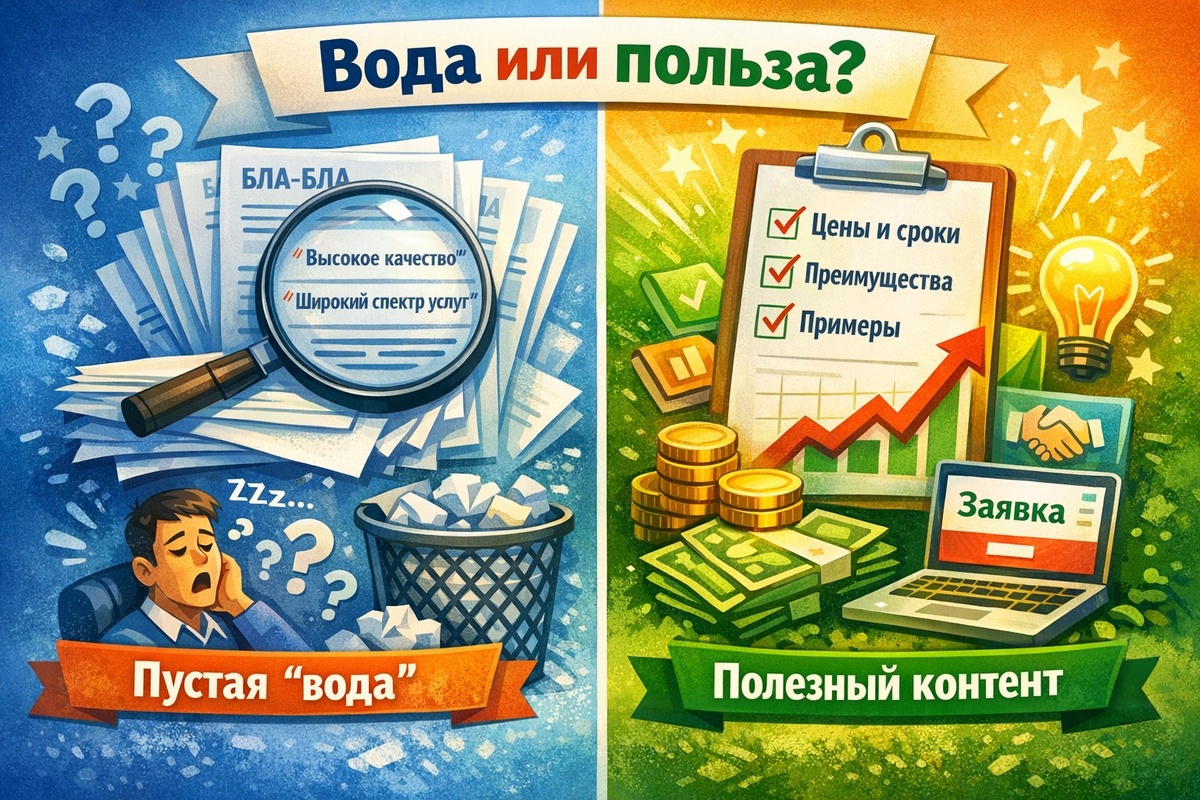 Как оценить контент подрядчика: признаки “воды” и признаки пользы