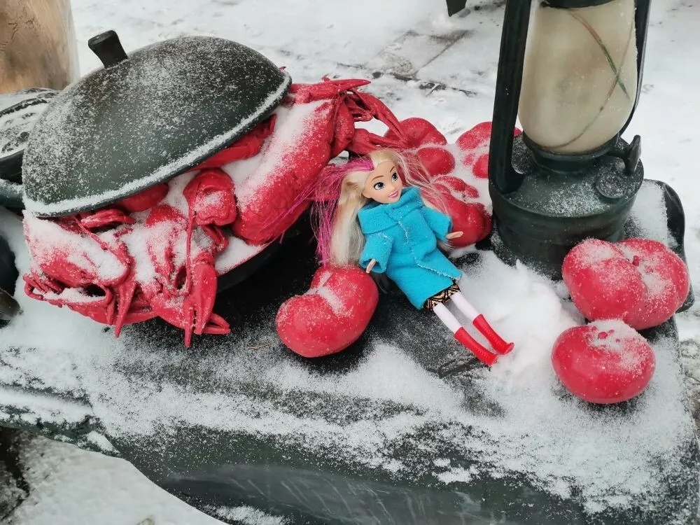 Натюрморт и Мартина.