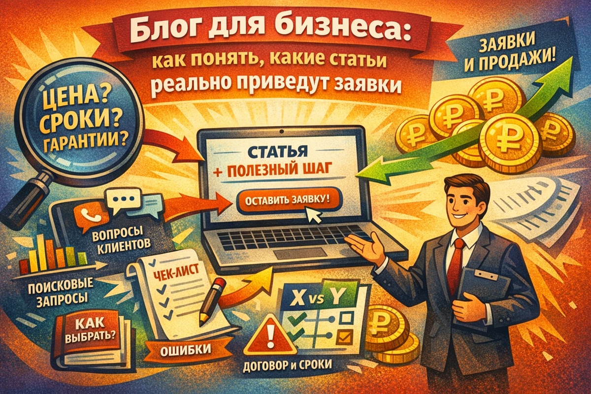 Блог для бизнеса: как понять, какие статьи реально приведут заявки 