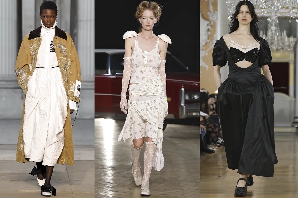 Erdem, Yuhan Wang, Simone Rocha весна-лето 2026. Недели моды в Лондоне. Legion-Media