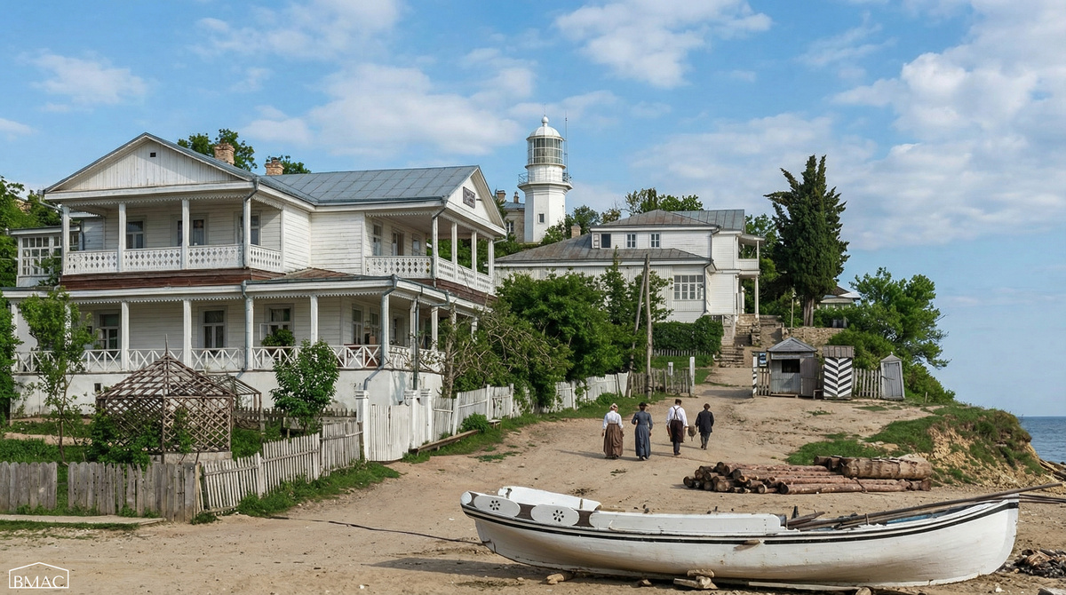 Гостиница "Лондон", почта и маяк. https://pastvu.com/p/334608