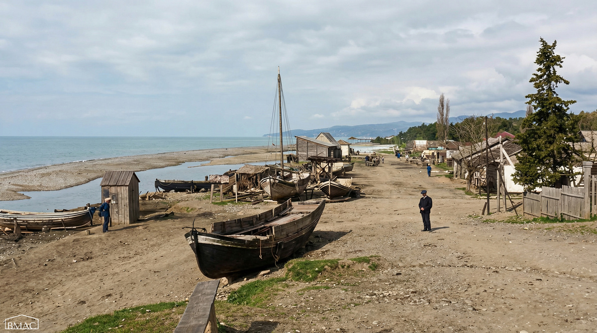 Старая набережная у гостиницы "Лондон". https://pastvu.com/p/853651