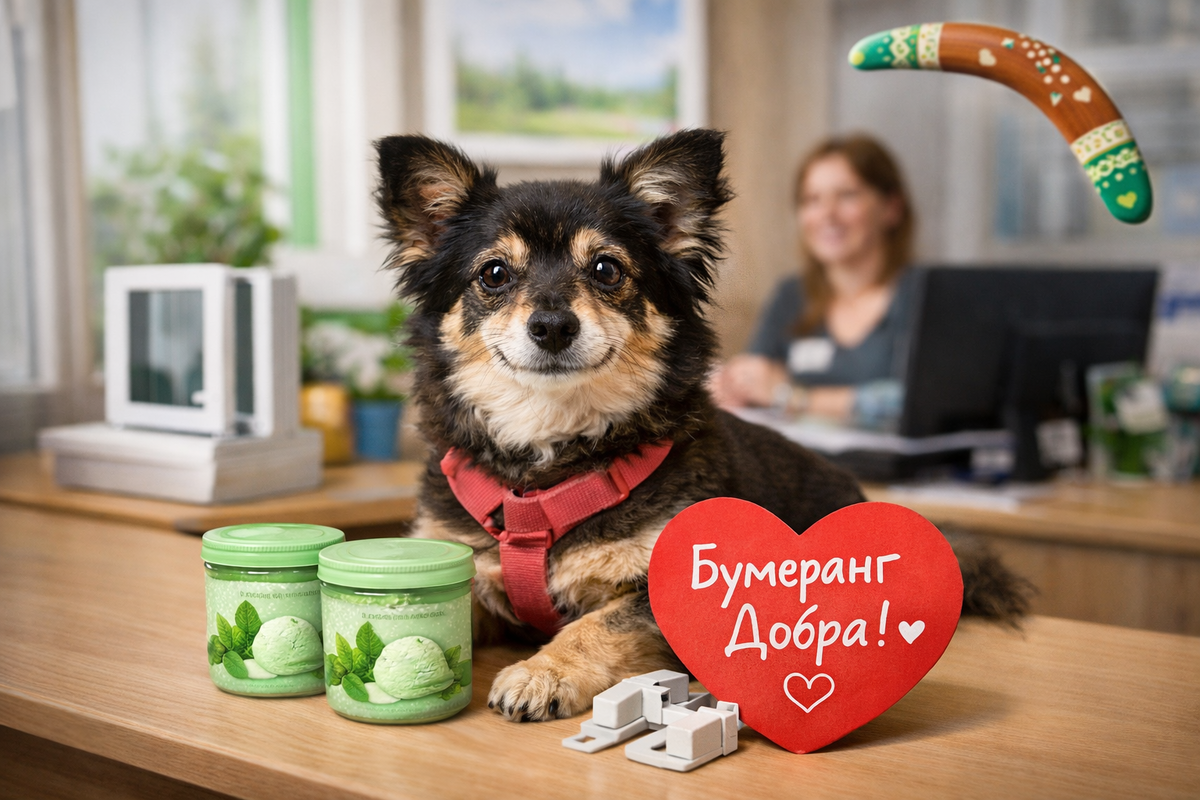 По описанию сотрудника мы визализировали собачку Тосю