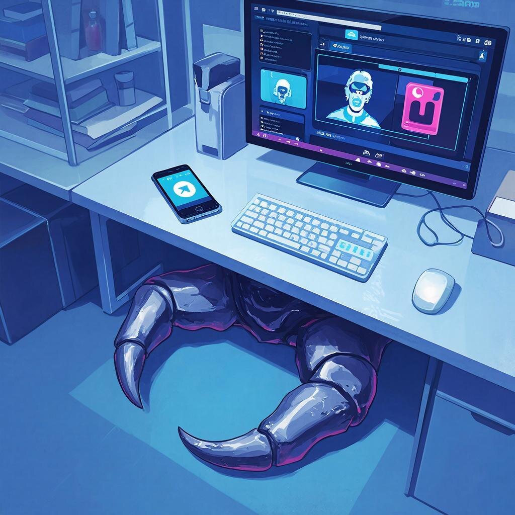 с интерфейсом ИИ-агента.