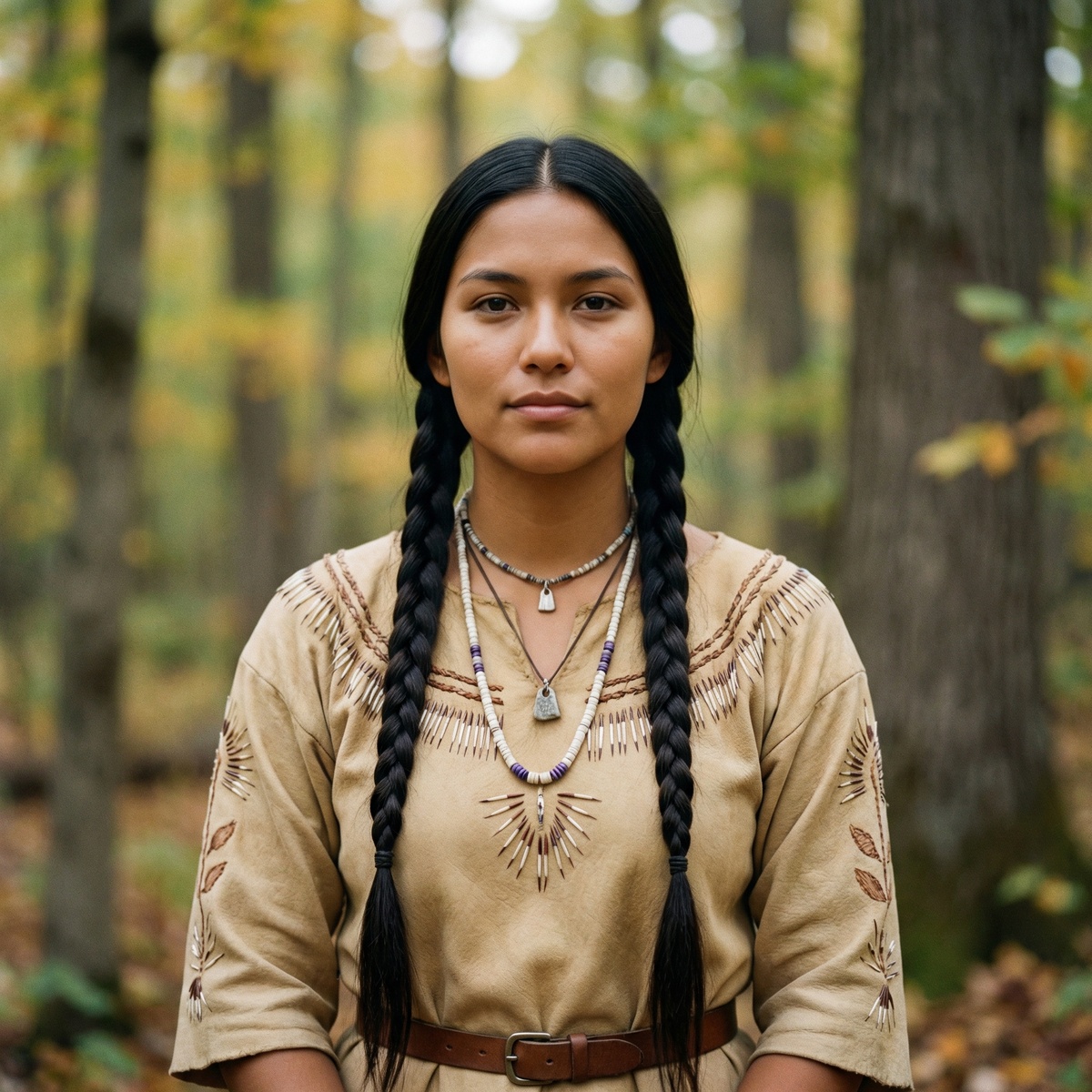 Женщины ирокезов предпочитали носить косы