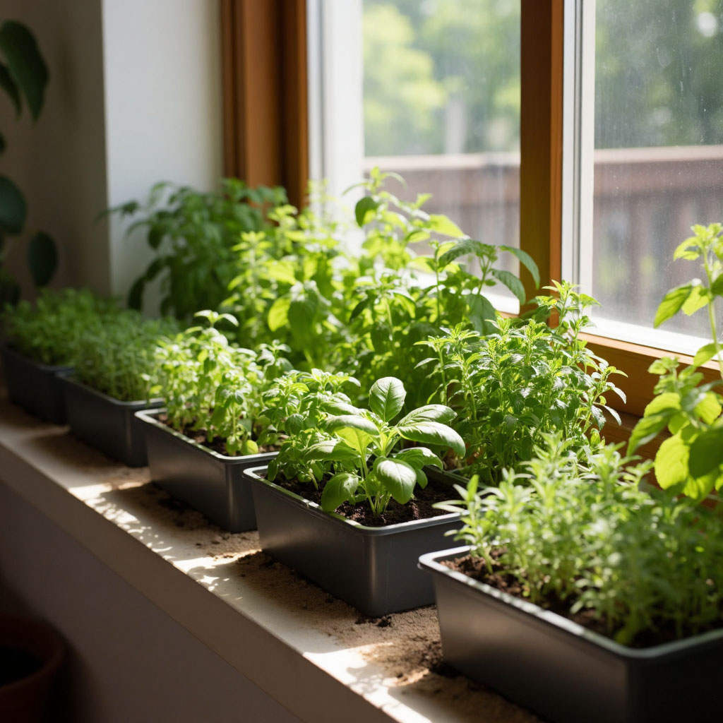 Огород на подоконнике, выращиваем дома