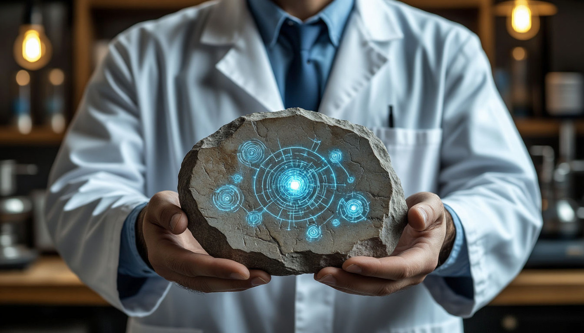 В ультрафиолетовом спектре на нём проступало изображение.