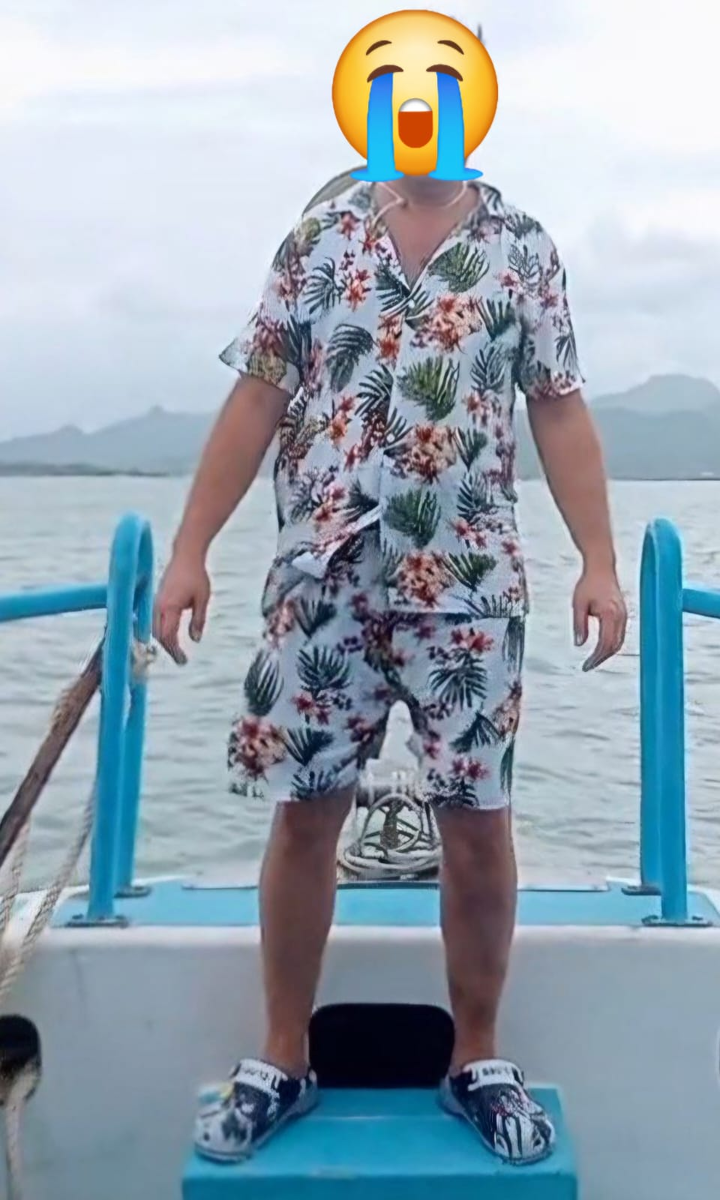 Сзади остров Ко Лан, впереди - Паттайя. 