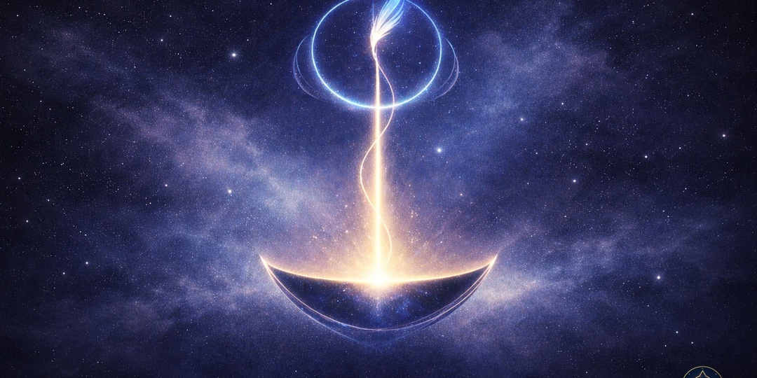 Глиф «Чаша Тишины и Луч Слова». ᛈ Пертро + ᚨ Ансуз