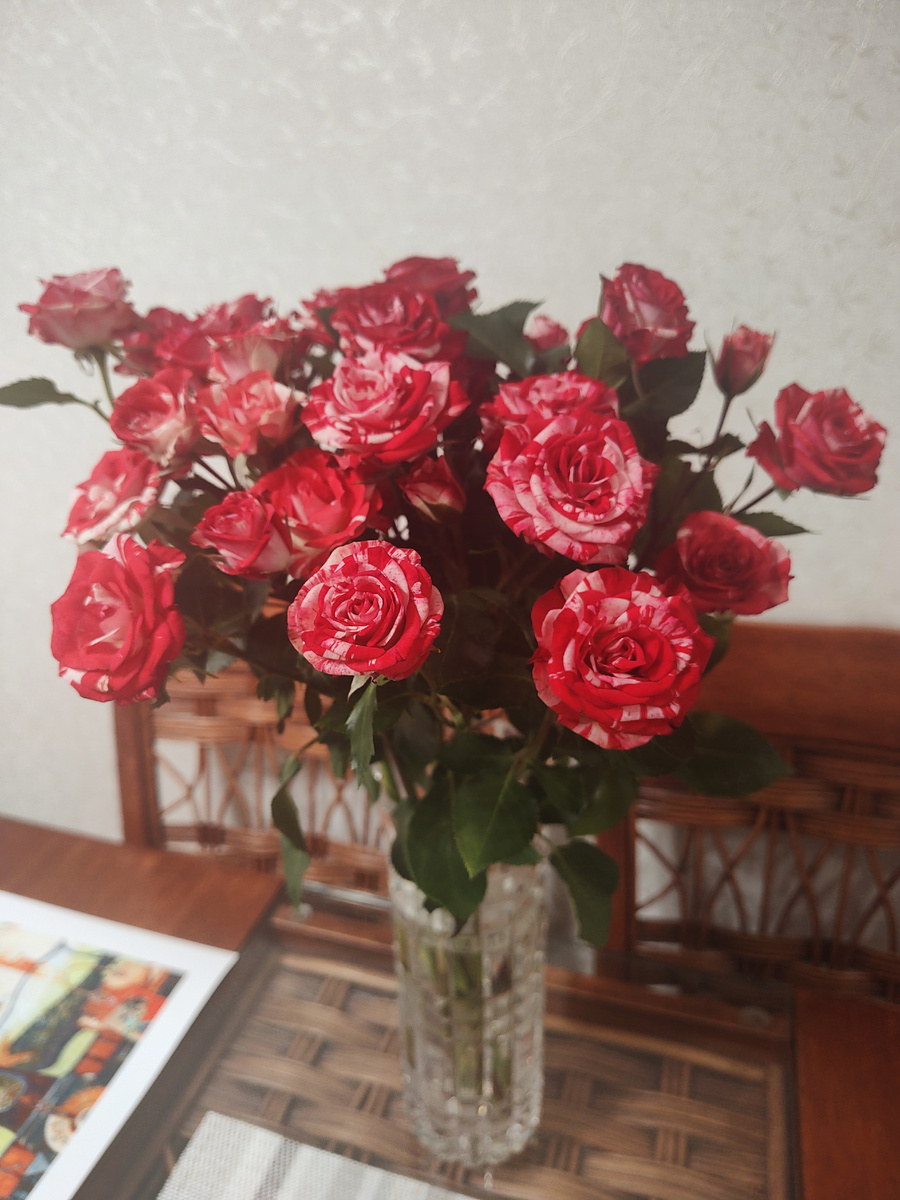 На этот раз это такие вот розы) Фото автора. Мужу спасибо!