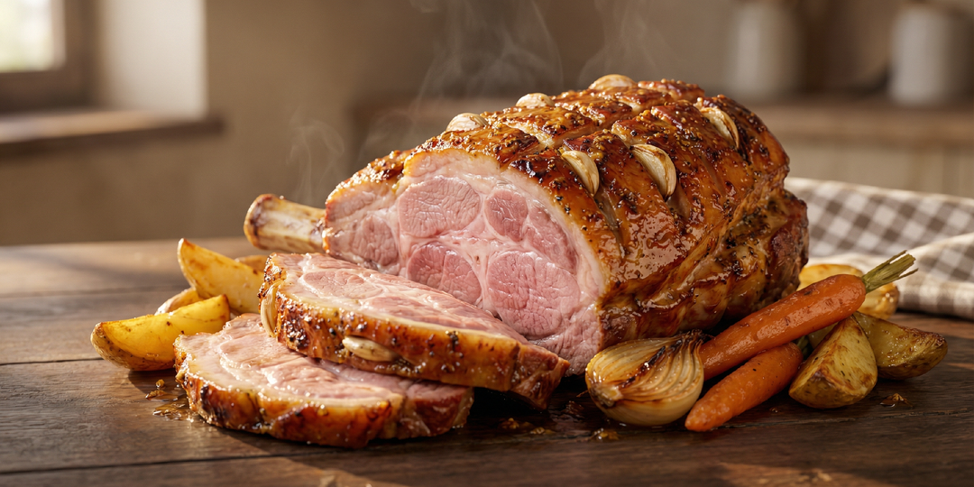 Свиная шея на кости в духовке: запекаю целым куском, хватает на ужин и на завтра