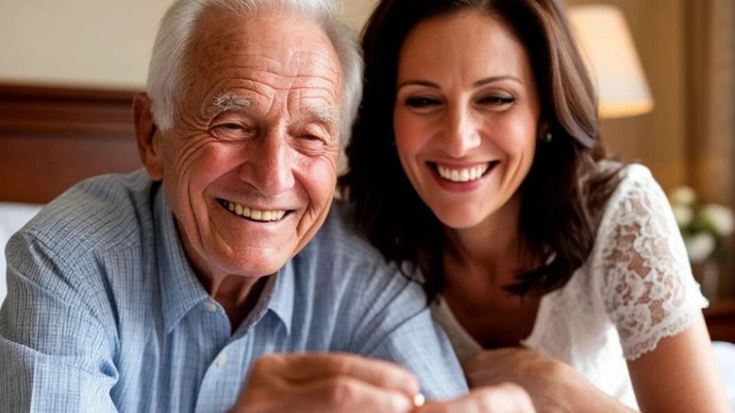    Майкл Кэтлетт из Калифорнии женился на возлюбленной Рогине прямо в больнице. Коллаж Царьграда