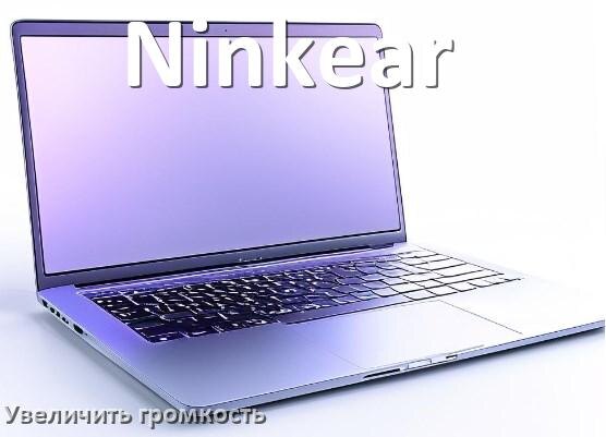 
Как в ноутбуке Ninkear увеличить громкость включить и настроить