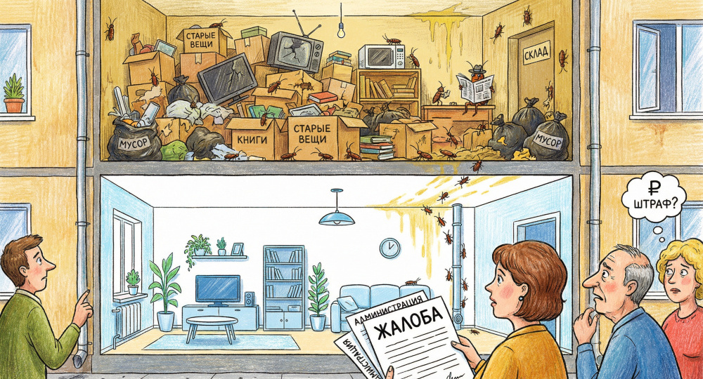Захламление квартиры в 2026 году: закон, штрафы, практика