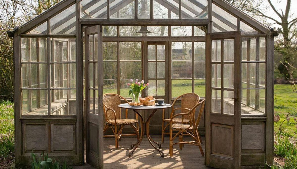 Некоторые английские теплицы больше похожи на беседки или павильоны. 