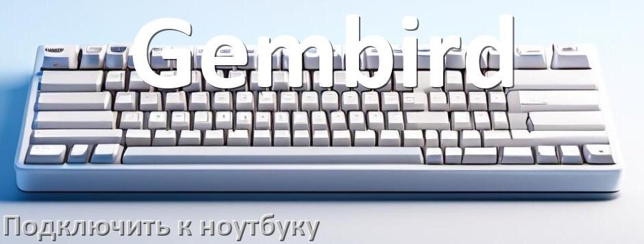 
Как подключить клавиатуру Gembird к ноутбуку на Windows 10 и 11