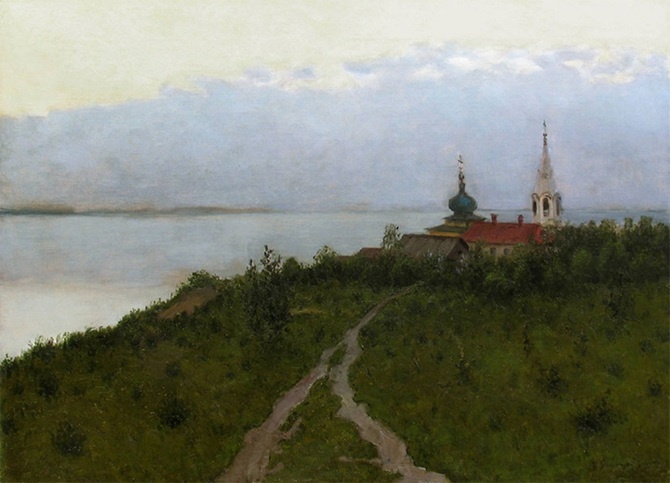 Витольд Бялыницкий-Бируля. Тишина. 1890-е-начало 1900-х. Холст, масло. Ставропольский краевой музей изобразительных искусств