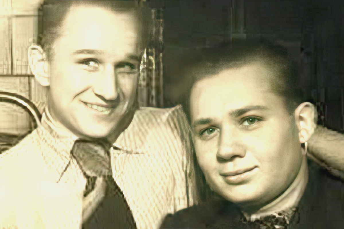 Старший брат Николай и Евгений Леонов. Фото: «uznayvse.ru»