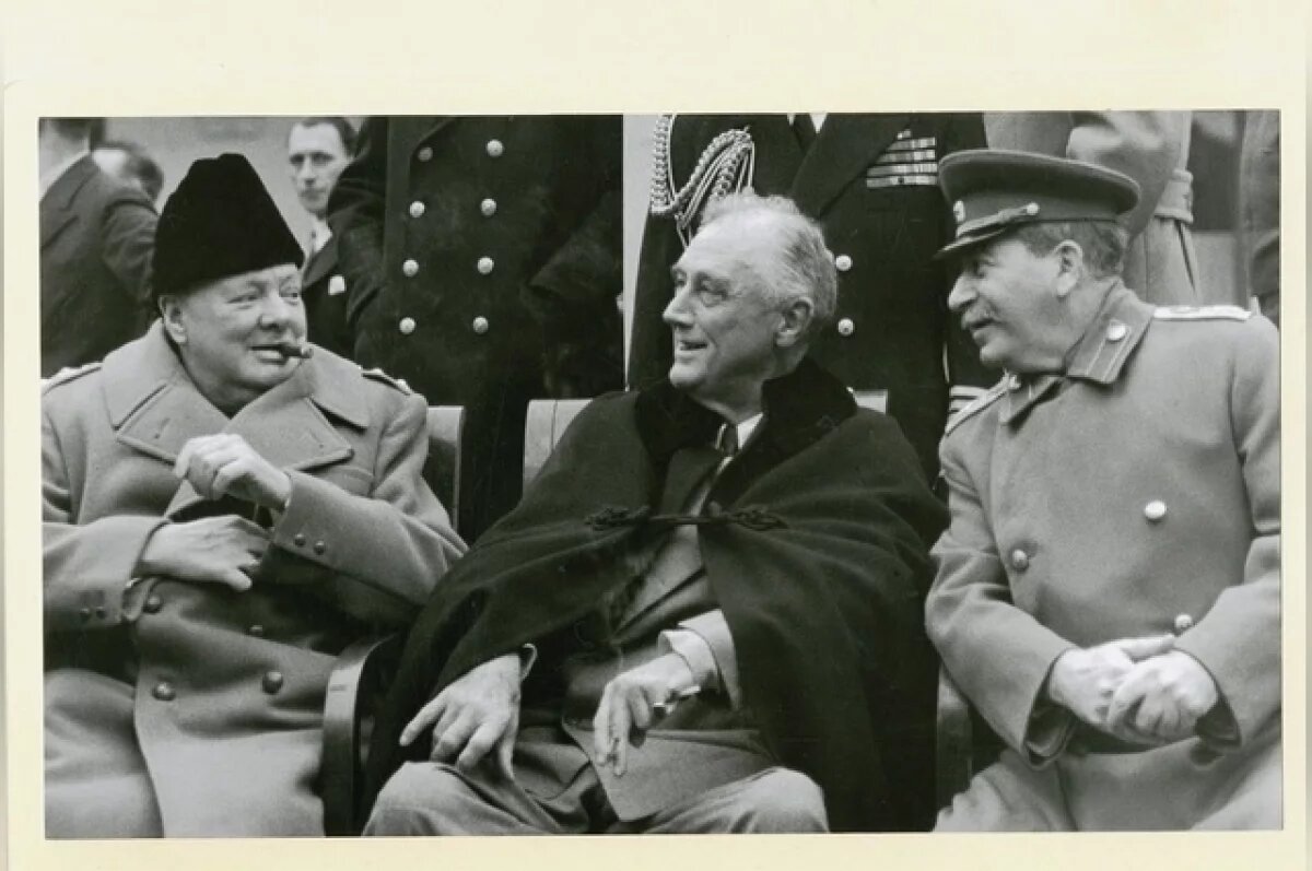    «Большая тройка» в Ливадии: Черчилль, Рузвельт, Сталин.