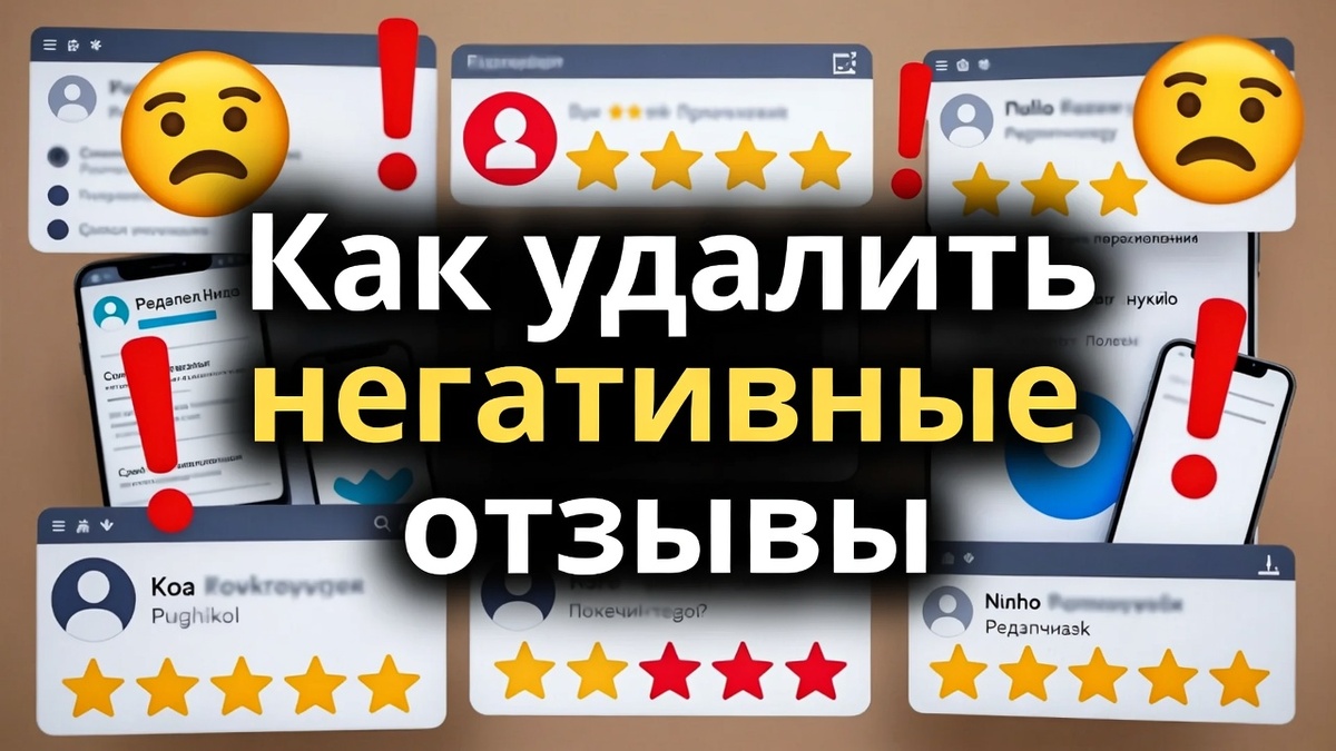 Негативные отзывы: Как удалить негативные отзывы