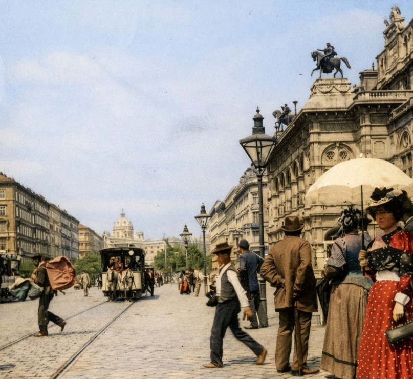 Рингштрассе в конце XIX века — символ модернизации Вены после сноса крепостных стен; новый архитектурный пояс имперской столицы.