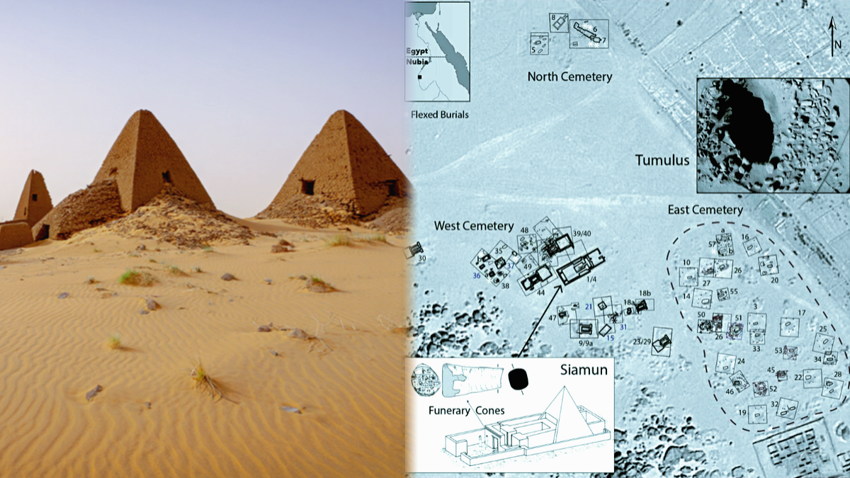 План комплекса захоронений Томбос.