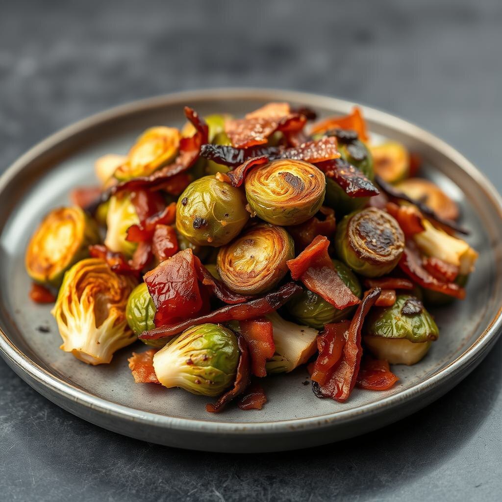 Брюссельская капуста с беконом