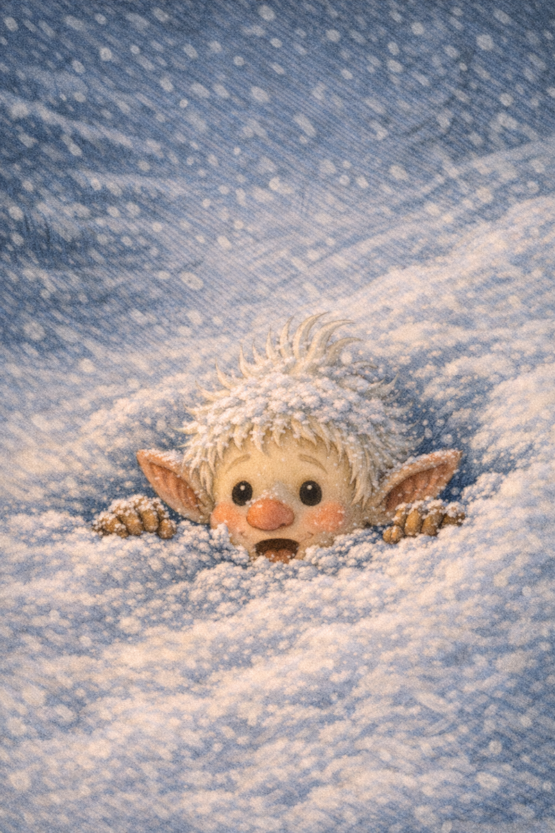 Пикку упал в сугроб