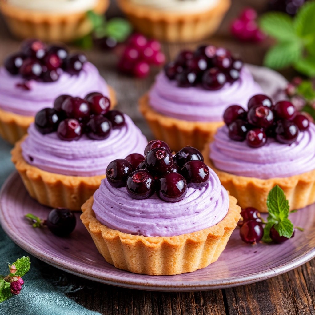 Творожно‑ягодный крем с желатином и черной смородиной