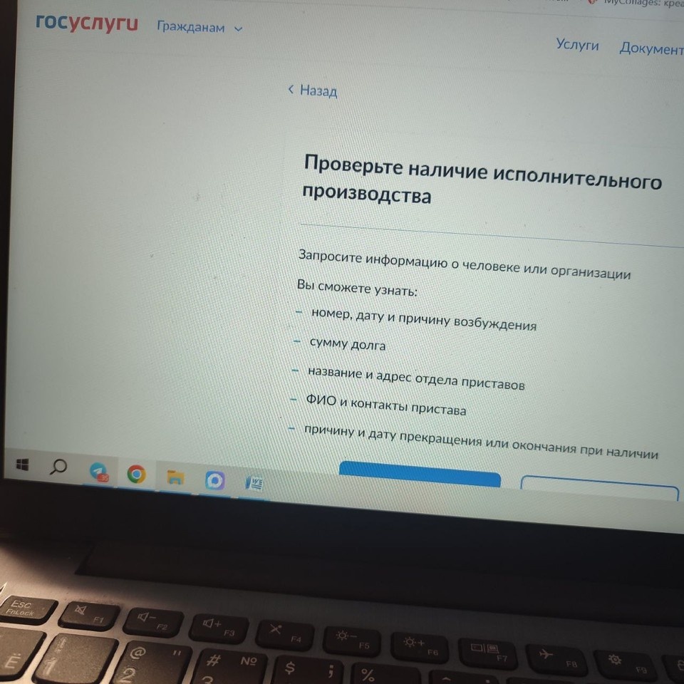    Проверить долги можно на Госуслугах.