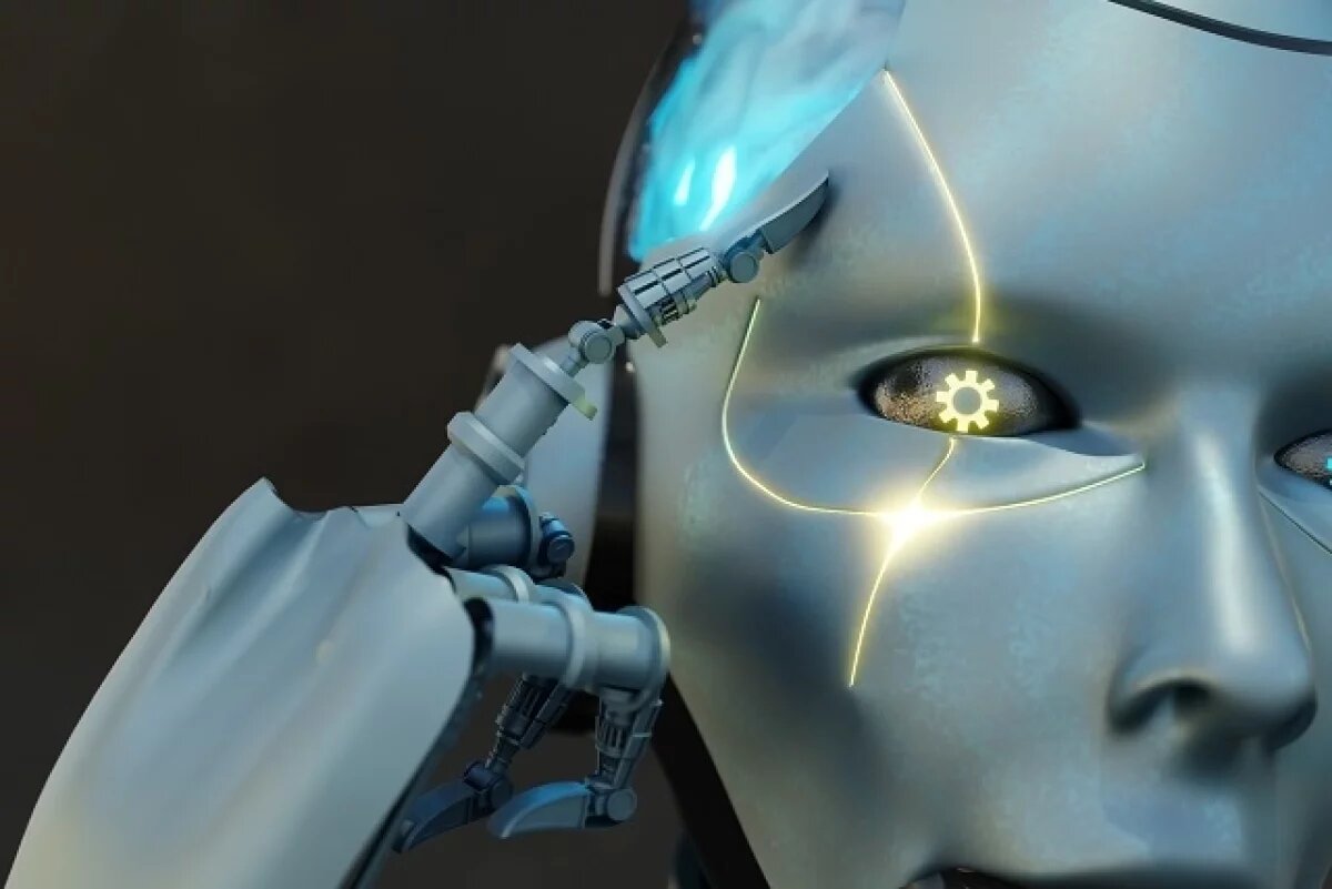    Размышляют роботы, а не человек.