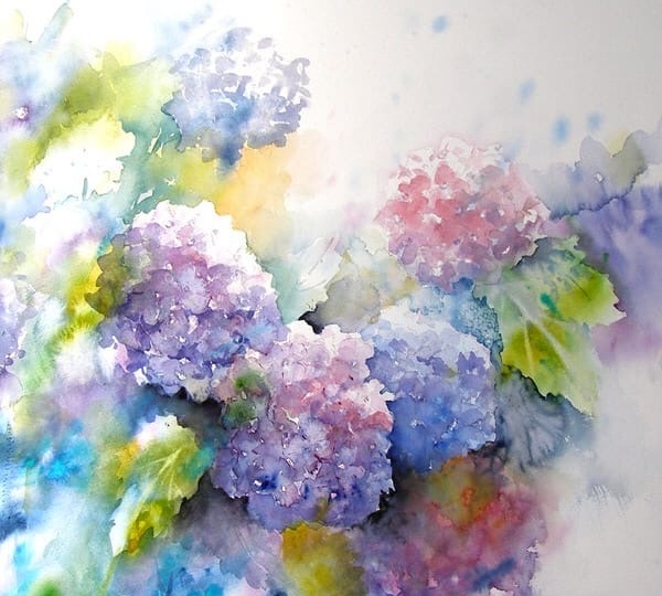 Волшебные акварельные цветы Жозетты Маррэль