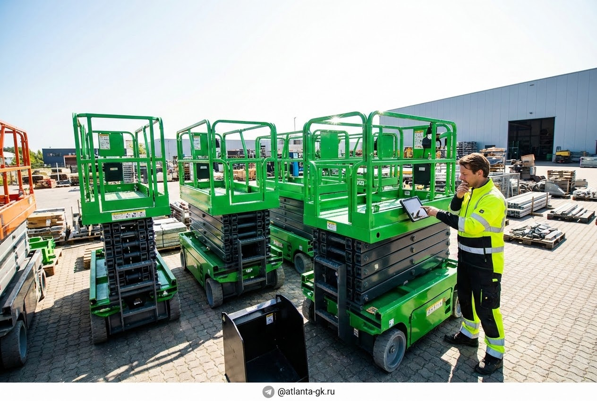    Преимущества аренды и покупки ножничного подъемника Atlanta-gk