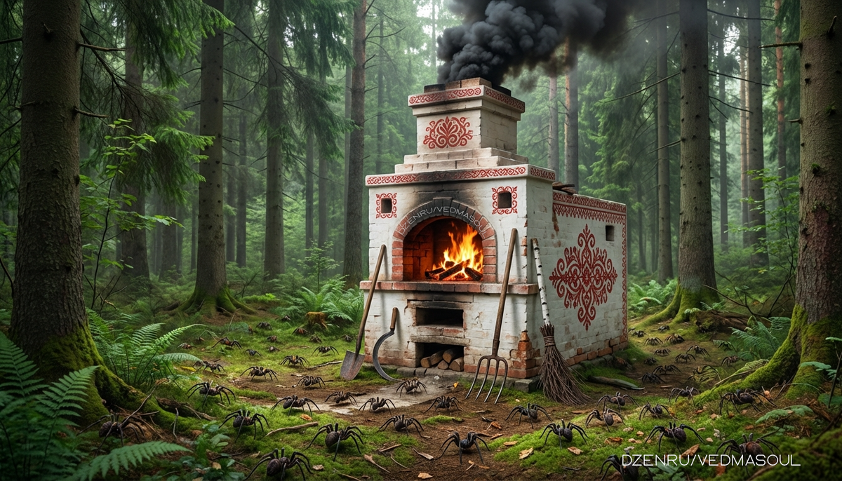 © Авторское изображение @vedmasoul. Cгенерировано ИИ. Порча, крадник, ритуал, чистка