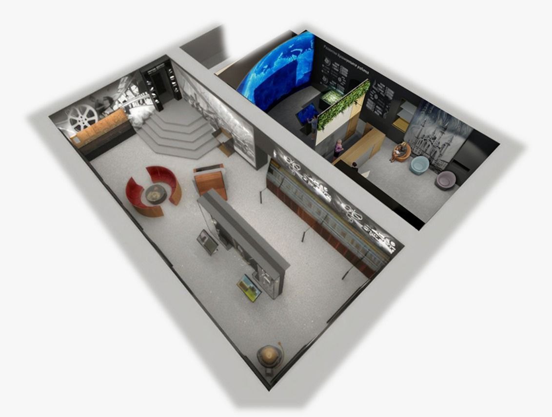 Создание 3D макетов музеев, 3D визуализация музеев